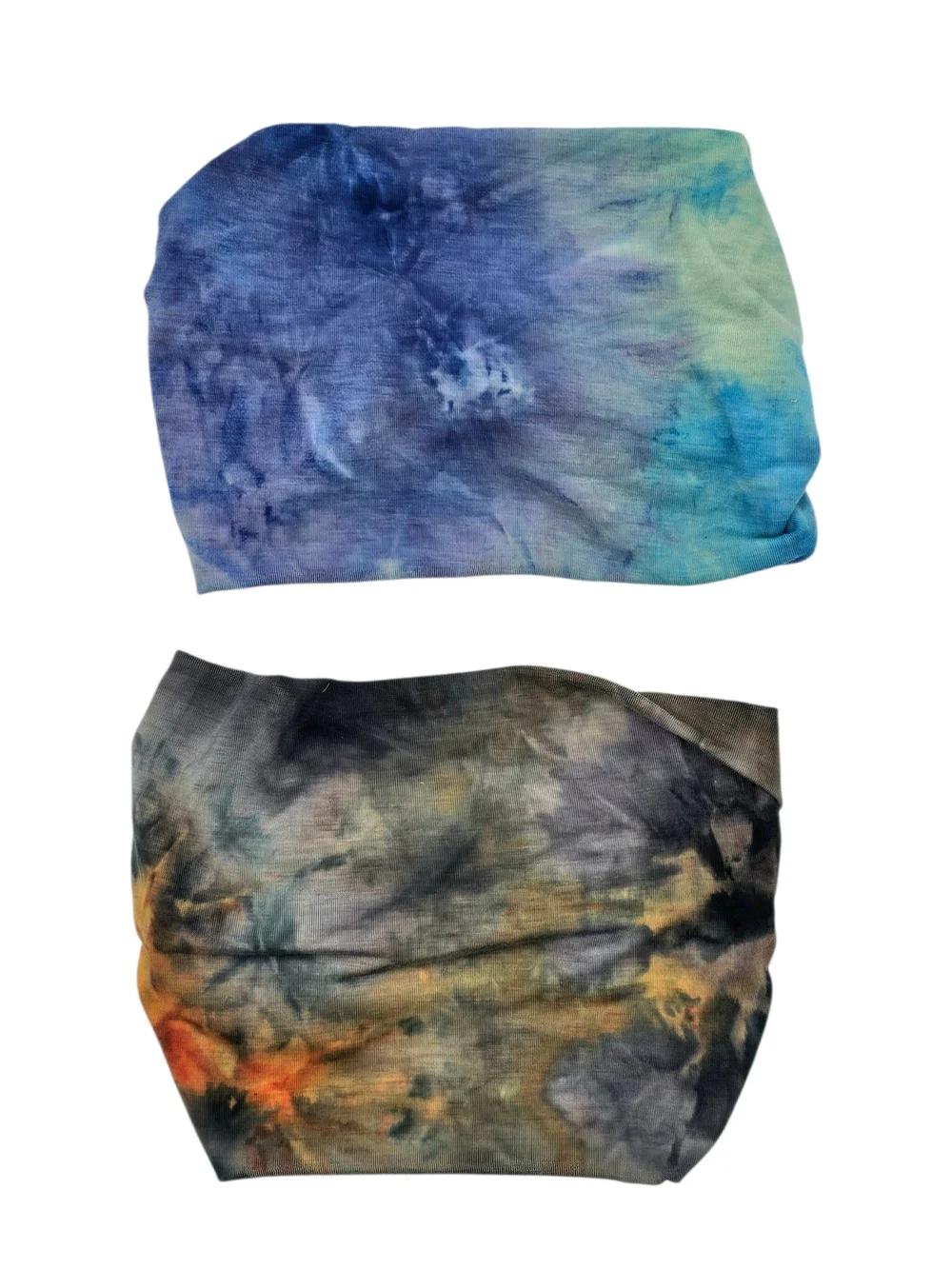 Set of Two Tie-Dye Bow Stretchy Headbands